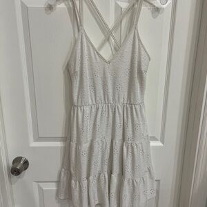 Love Squared White Eyelet Dress